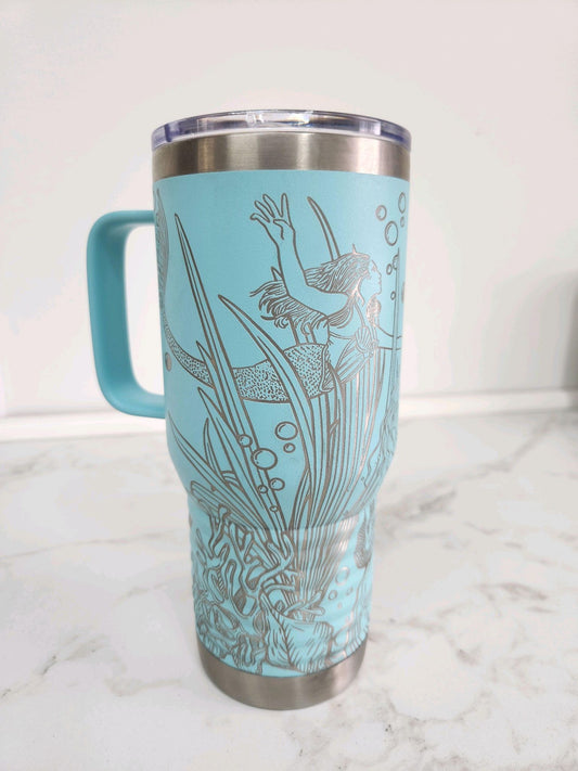 Mermaid 20 oz Travel Tumbler